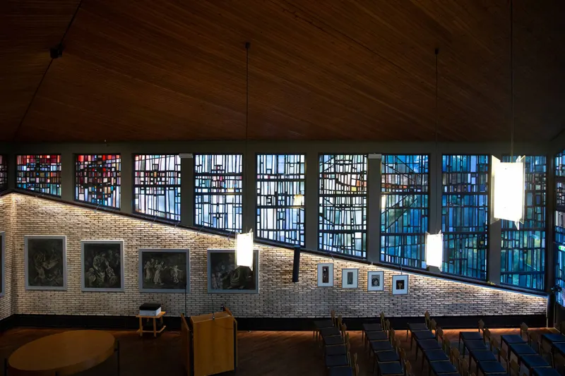 Lichtprojekt Kirche Billerbeck Höhe