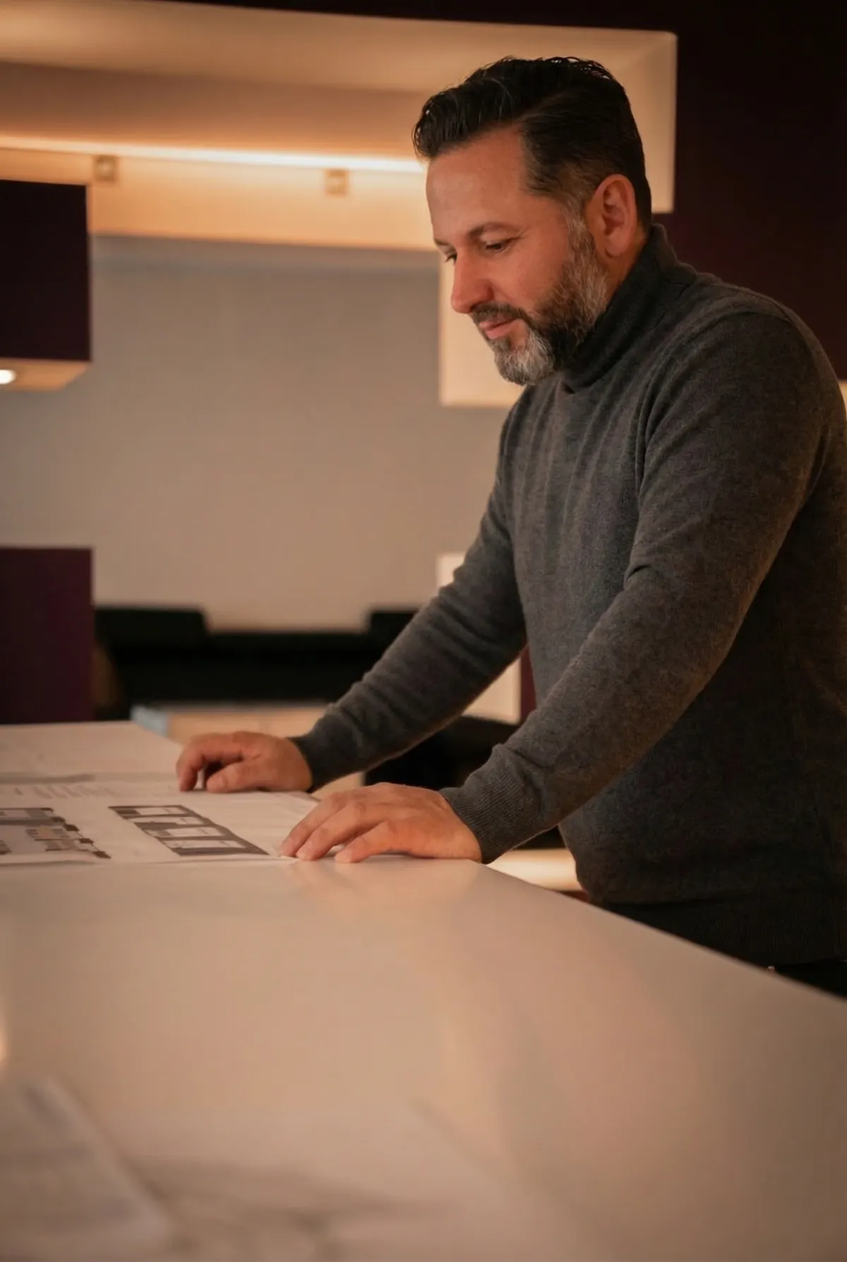 Manuel Moreno bei der Lichtplanung
